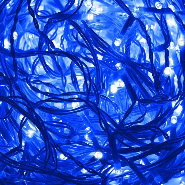 Гірлянда бахрома вулична (зовнішня) Springos 12 м 300 LED + Flash CL0318 Blue 50003215 фото