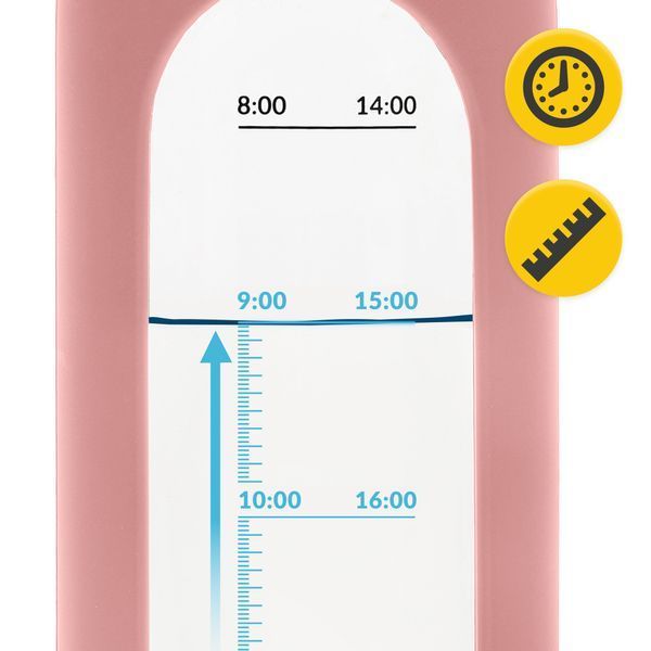 Пляшка для води спортивна 4FIZJO 1000 мл скляна Pink (P-5905973403887) 50005204 фото