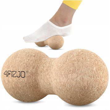 Масажний м'яч подвійний 4FIZJO Lacrosse DuoBall Cork 6.5 x 13.5 см (P-5907739319586) 50004810 фото