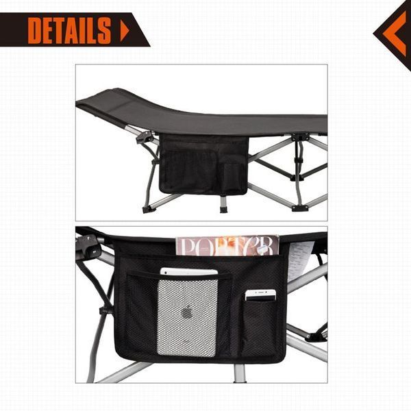 Розкладачка KingCamp OVERSIZE LIGHTWEIGHT
FOLDING CAMPING COT (KC8009) BLACK 15423 фото