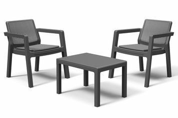 Набір меблів Keter Emily Balcony set з подушками, графіт 1853990498 фото
