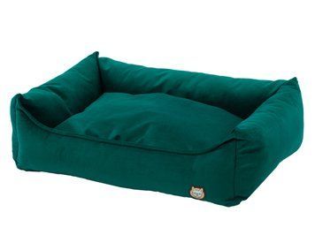 Лежак для собаки eGarden Velvet Lounge 90x70х22 велюр зеленый emerald 6055 фото