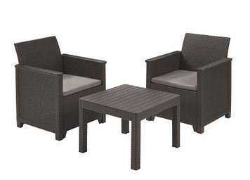 Комплект садових меблів Keter Emma balcony set, сірий 1231621225 фото
