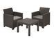 Комплект садових меблів Keter Emma balcony set, сірий 1231621225 фото