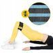 Резинка для фітнесу та спорту із тканини 4FIZJO Hip Band 15-20 кг Black/Blue (P-5907739310293) 50001900 фото 8