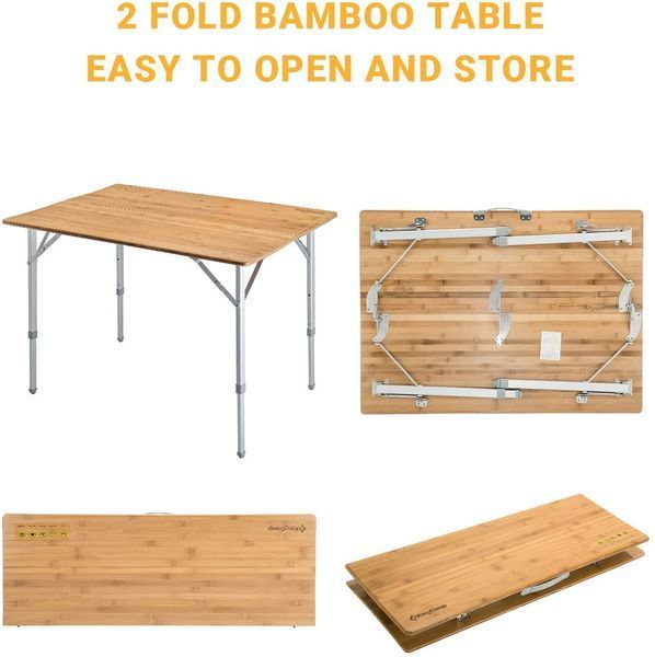Складаний стіл KingCamp Bamboo Folding table(KC3928) bamboo 11404 фото