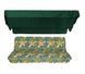 Комплект подушок для гойдалки eGarden Fauna 170x110x6 темно-зелений тент 120x200 4850 фото