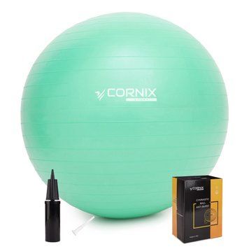 Мяч для фитнеса (фитбол) Cornix 55 см Anti-Burst XR-0360 Mint 50005261 фото