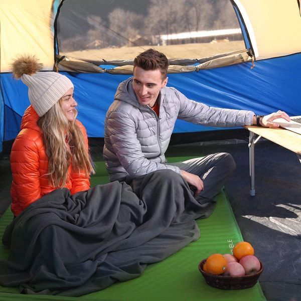 Килимок самонадувний KingCamp COMFORT DOUBLE(KM3084) ЗЕЛЕНИЙ 13011 фото