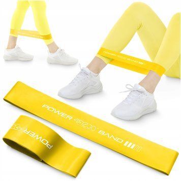 Фитнес Эластичный 4FIZJO Mini Power Band 0,8 мм 5-10 кг желтый (P-5907222931608) 50001396 фото