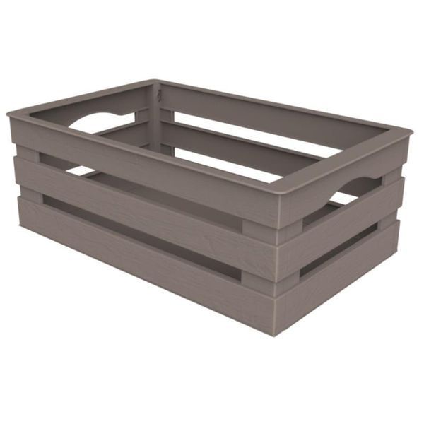 Ящик для зберігання Tina 25x16x10h сіро-бежевий 30003997 фото