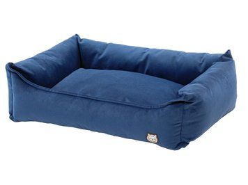 Лежак для собаки eGarden Velvet Lounge 60x40х22 велюр gray violet светло-синий 6019 фото