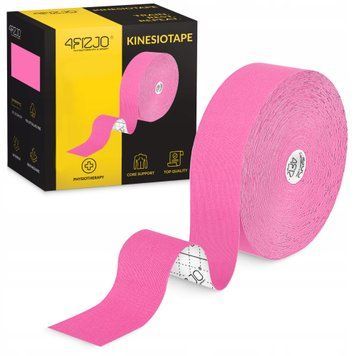 Стрічка кінезіологічна (кінезіо тейп) 4FIZJO 5 см x 31 м Sky Pink (P-5905973405553) 50005518 фото