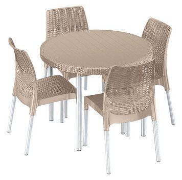 Комплект садових меблів Keter Jersey set, бежевий 894913090 фото