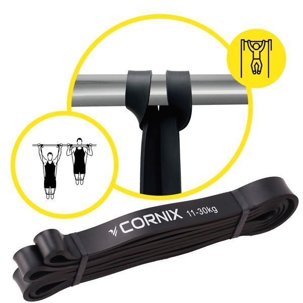 Еспандер-петля Cornix Power Band 22 мм 11-30 кг (резина для фітнесу та спорту) XR-0059 50003850 фото
