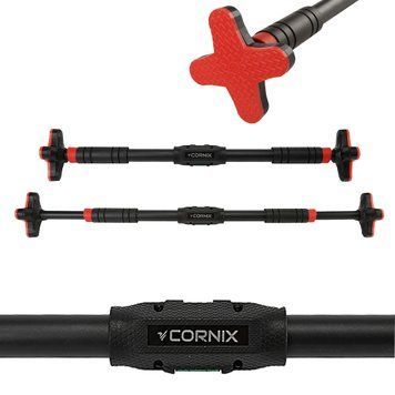 Турнік розсувний Cornix Pro+ 70-100 см XR-0286 Black/Red 50005061 фото