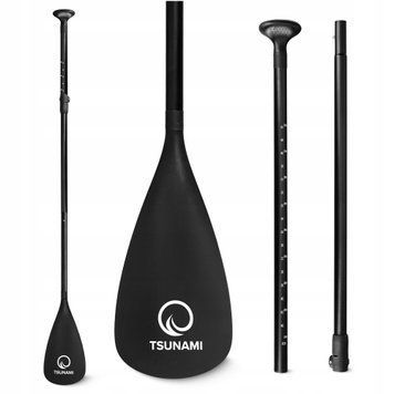 Весло для SUP дошки TSUNAMI 160-215 см регульоване, складне Black (P-5907739316462) 50005569 фото