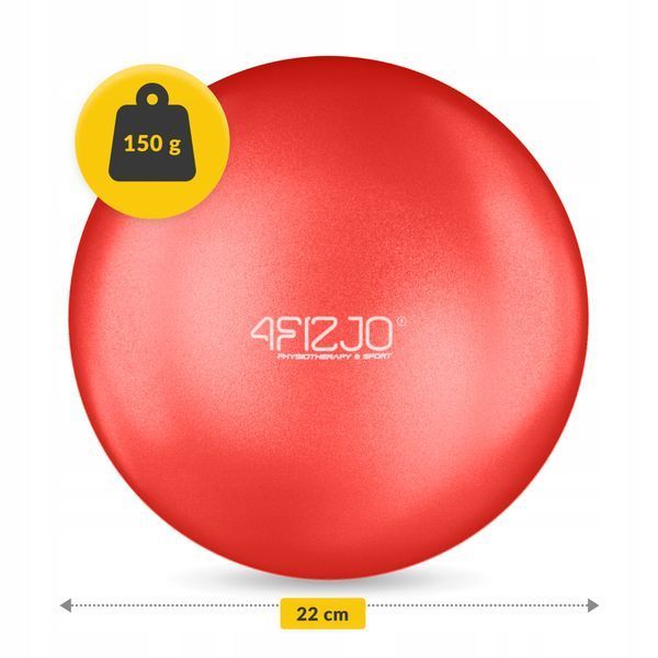 М'яч для пілатесу, йоги, реабілітації 4FIZJO 22 см Red (P-5907739310538) 50002146 фото