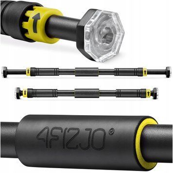 Турнік розсувний 4FIZJO 66-100 см Black/Yellow (P-5907739314765) 50004823 фото