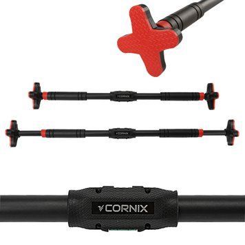 Турнік розсувний Cornix Pro+ 90-130 см XR-0287 Black/Red 50005062 фото