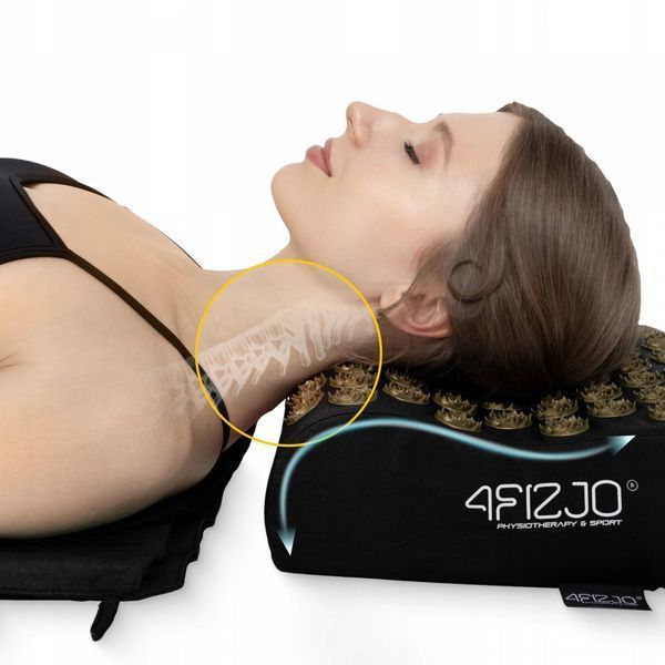 Коврик для иглоукалывания с подушкой 4FIZJO Ergo Mat Kuznetsov Applicator Черный/Золотой (P-5907739313881) 50004381 фото