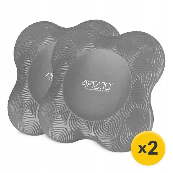 Подставки для коленей и локтей для йоги 4FIZJO 2 шт. Серый (P-5907739315366) 50005164 фото