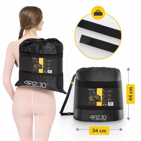 Коврик для иглоукалывания с подушкой 4FIZJO Ergo Mat Kuznetsov Applicator Черный/Золотой (P-5907739313881) 50004381 фото
