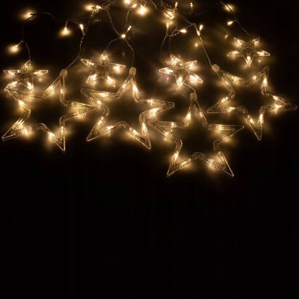 Гирлянда с бахромой уличная (уличная) Springos 2 м 92 LED CL4010 Теплый белый 50002505 фото