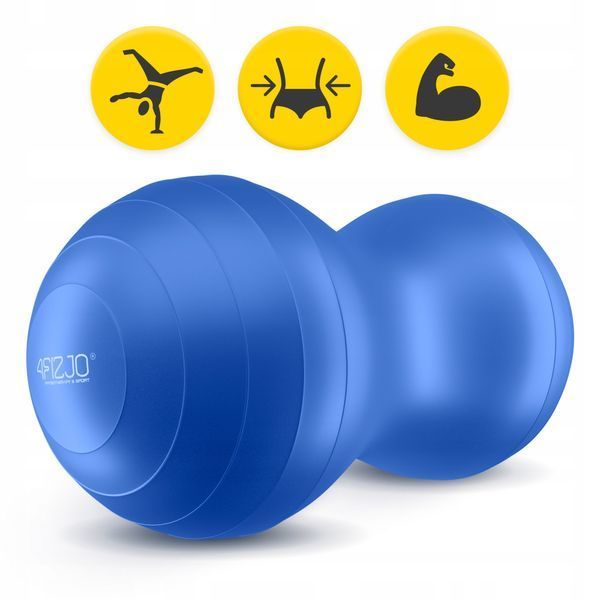 Мяч для фитнеса (арахис) 4FIZJO Air Ball Арахис 45 x 90 см Антилопающий синий (P-5907739312945) 50003472 фото