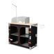 Складаний стіл KingCamp Folding Bamboo Grilling Table L(KC3914) Black 14447 фото 1