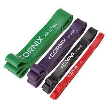 Расширитель петли Cornix Power Band 7-57 кг (резина для фитнеса и спорта) набор из 4 шт XR-0088 50004073 фото