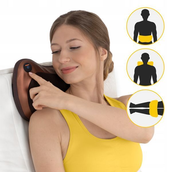 Подушка-масажер 4FIZJO Shiatsu Pro+ Brown (P-5907739319166) 50004767 фото