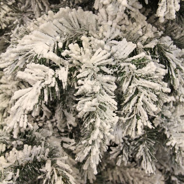 Венок &oslash; 60 см декоративный Dinsmore Frosted зеленый со снегом 897963147 фото