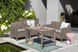 Стіл для саду пластиковий Keter Lyon rattan table, бежевий 897959386 фото 3