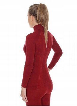 Brubeck EXTREME WOOL Футболка з довгим рукавом (LS11930) бордовий S 12320 фото