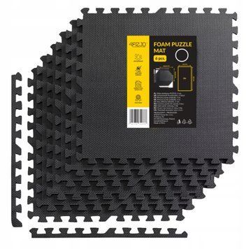 Мат-пазл (ластівчин хвіст) 4FIZJO Mat Puzzle EVA 180 x 120 x 1 cм Black (P-5907739310378) 50004387 фото