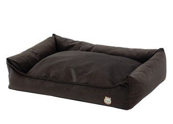 Лежак для собаки eGarden Velvet Lounge 50x30х22 велюр коричневый 6016 фото