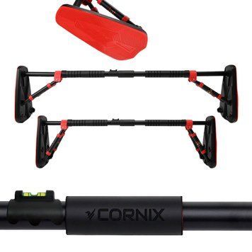 Раздвижной турник Cornix Elite+ 100-140 см XR-0295 Черный/Красный 50005070 фото