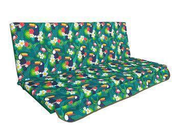 Матрац для гойдалки водовідштовхуючий eGarden TOUCAN GREEN 170x110x6 5193 фото