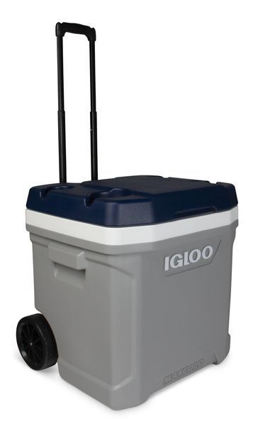 Изотермический контейнер на колесах IGLOO MAXCOLD LATITUDE 62 ROLLER, 56 л, серый с синим 1746455150 фото