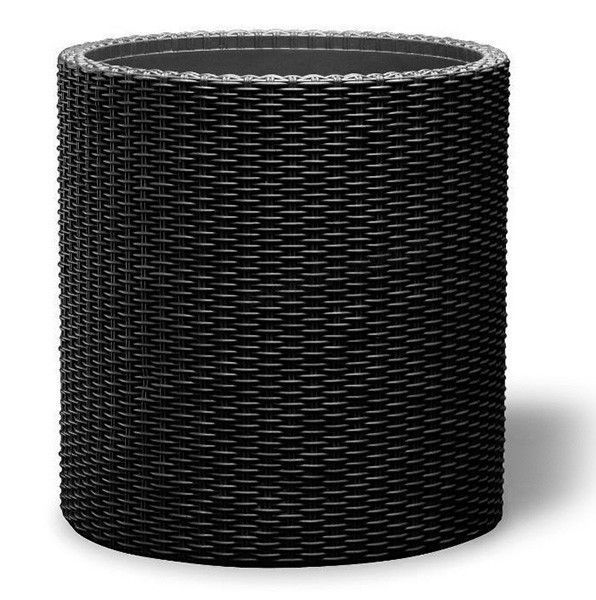 Горщик для квітів Keter Cylinder Planter Medium, 18 л, сірий 894914610 фото