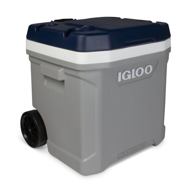Изотермический контейнер на колесах IGLOO MAXCOLD LATITUDE 62 ROLLER, 56 л, серый с синим 1746455150 фото