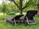 Шезлонг пластиковый Keter Jaipur Sun lounger, виски коричневый 897959401 фото 3