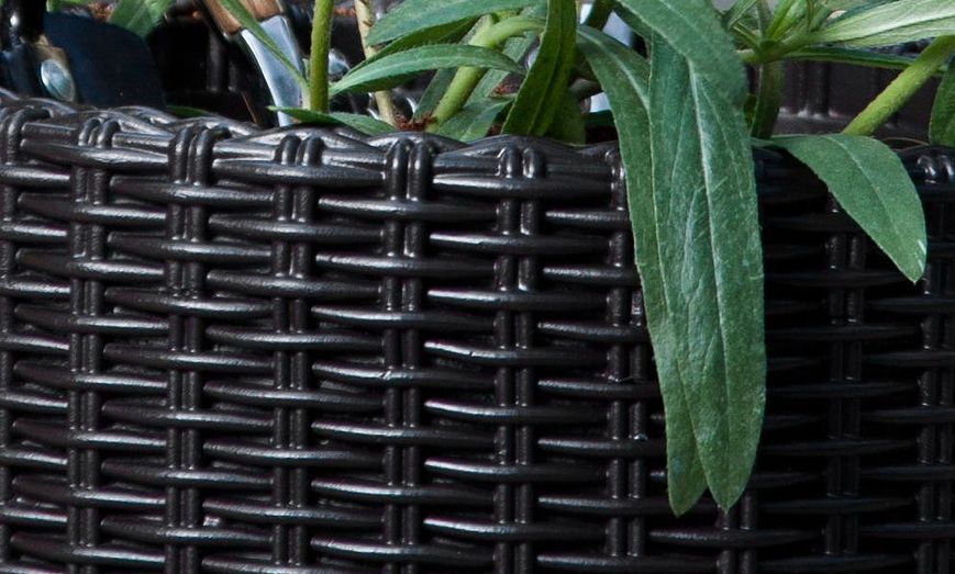 Горщик для квітів Keter Cylinder Planter Medium, 18 л, сірий 894914610 фото