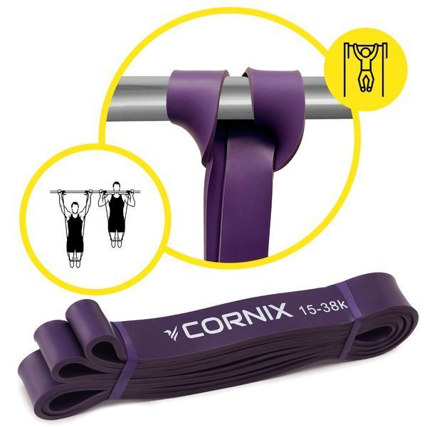 Еспандер-петля Cornix Power Band 32 мм 15-38 кг (резина для фітнесу та спорту) XR-0060 50003851 фото