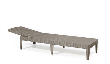 Шезлонг пластиковий Keter Jaipur Sun lounger, капучіно 897959401 фото
