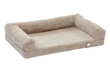 Лежак для собак eGarden Comfort Box, кордовый велюр 50х75 бежевый 6036 фото