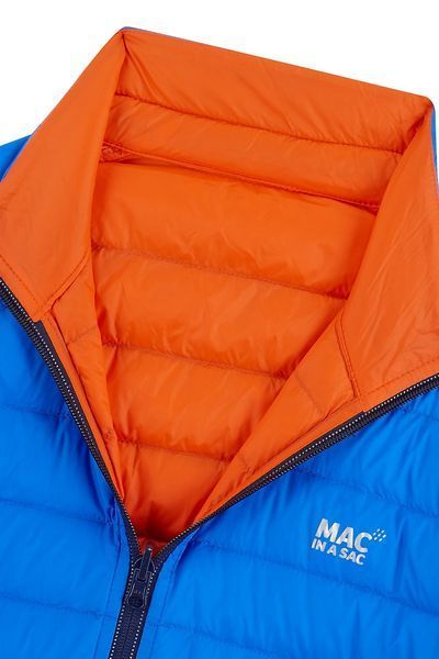 Пуховик Mac in a Sac POLAR REVERSIBLE DOWN JACKET MEN Blue/Lime (L) 9027 фото