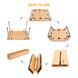 Складаний стіл KingCamp 4-Folding Bamboo Table L(KC2006) bamboo 14382 фото 6