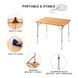 Складаний стіл KingCamp 4-Folding Bamboo Table L(KC2006) bamboo 14382 фото 4